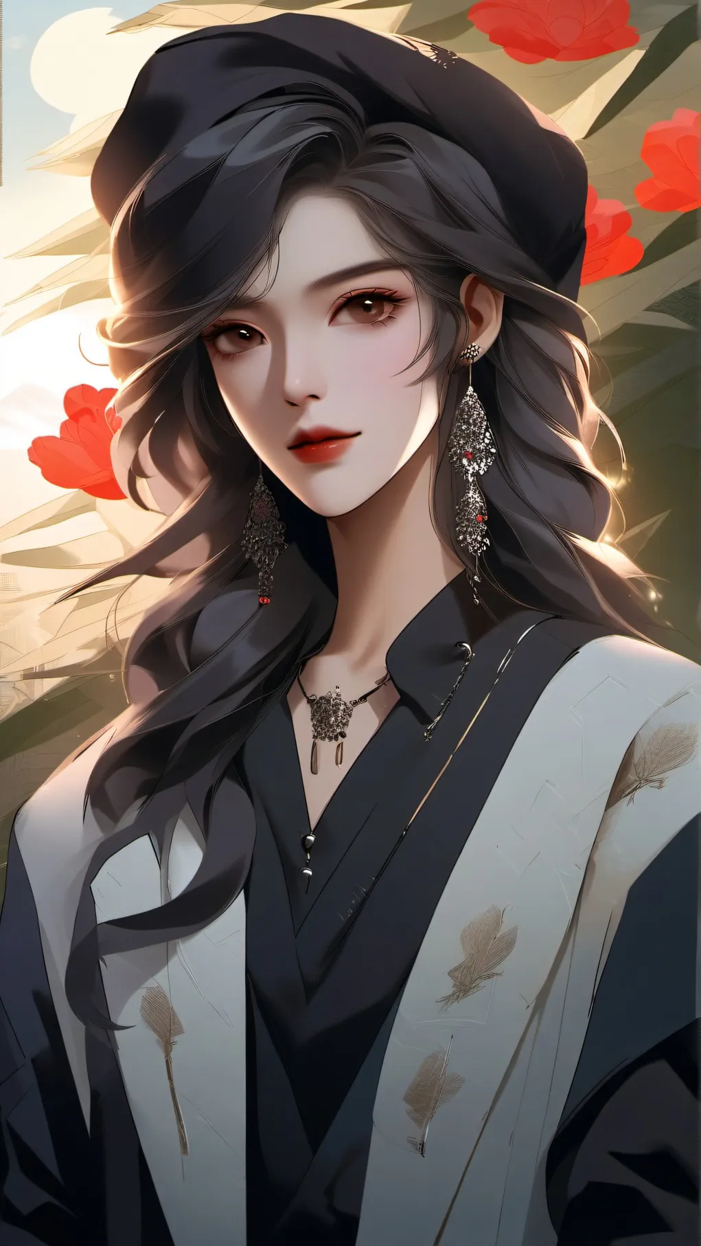 ai character: in the beninging background