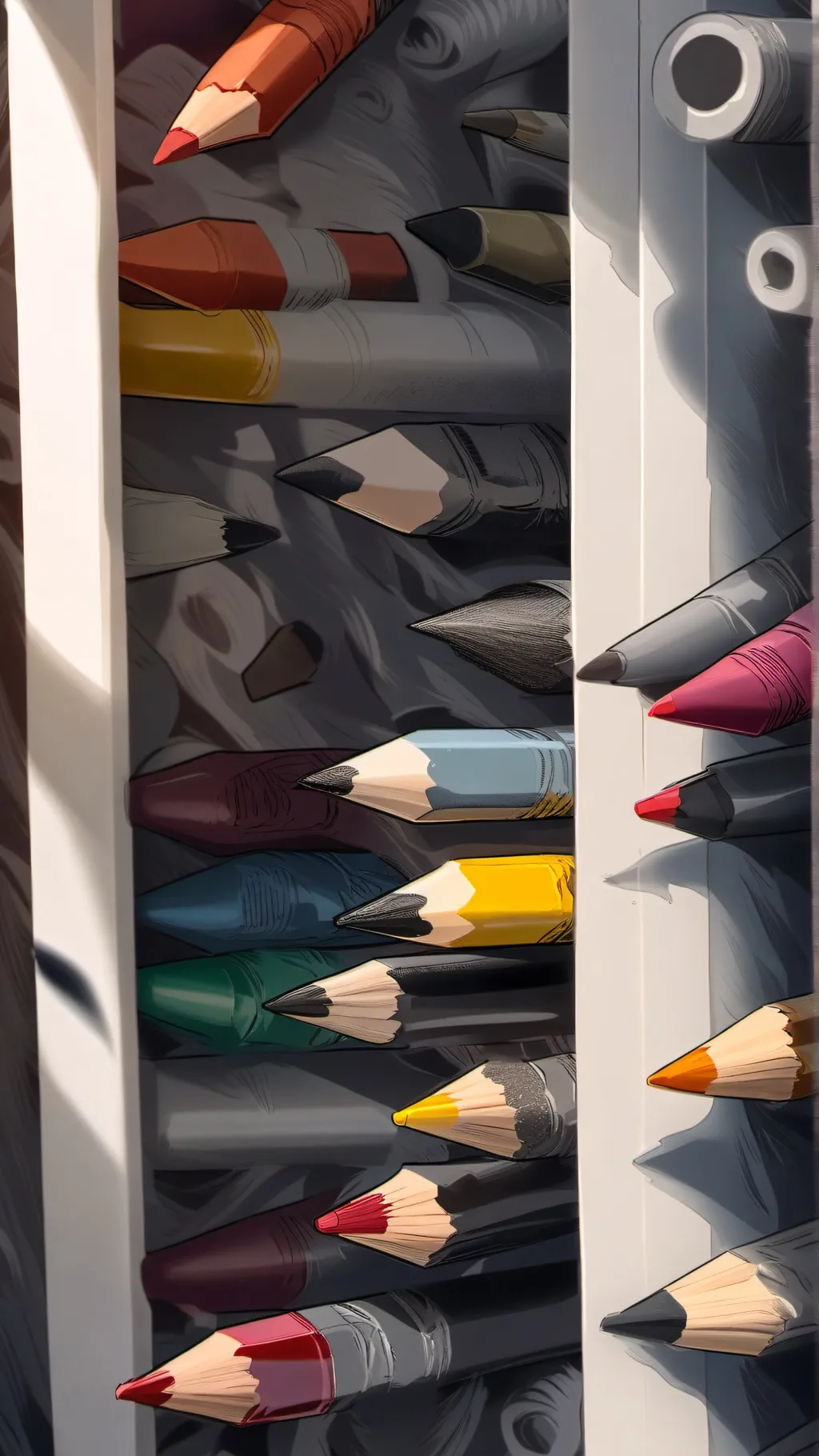 ai character: Dancing Crayons  background