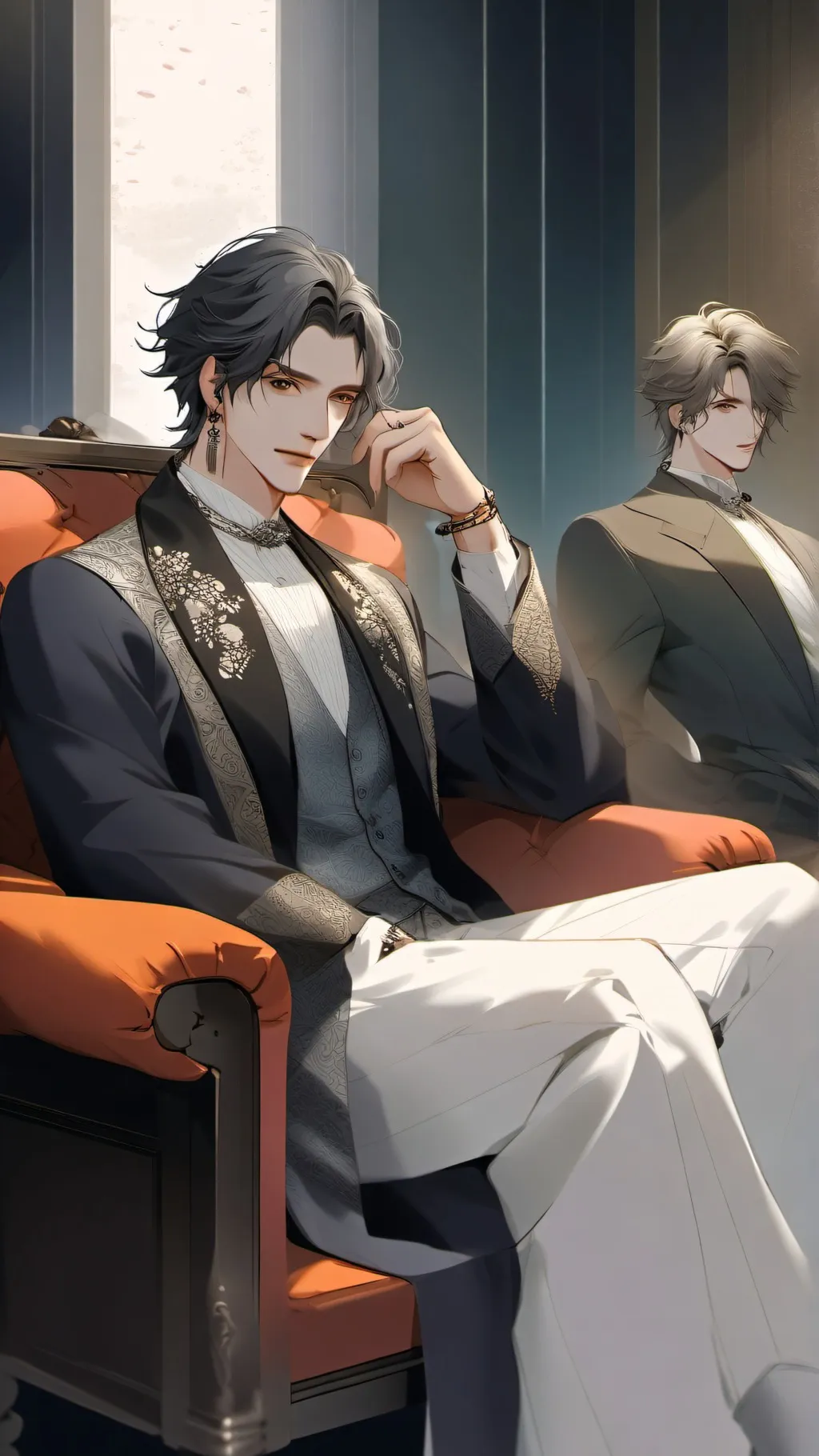 ai character: GreyLupin background