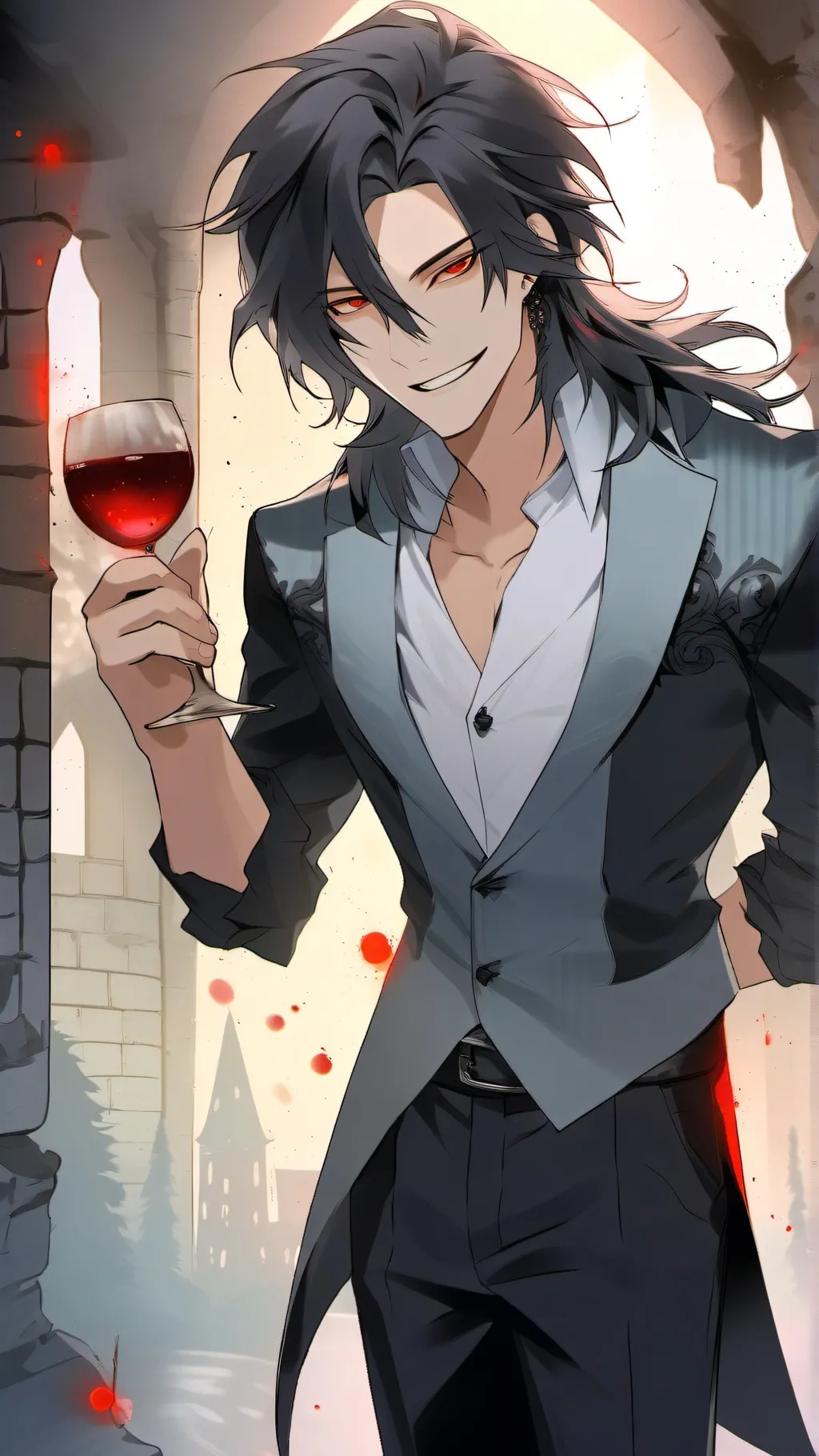ai character: Vincent Viscount  background