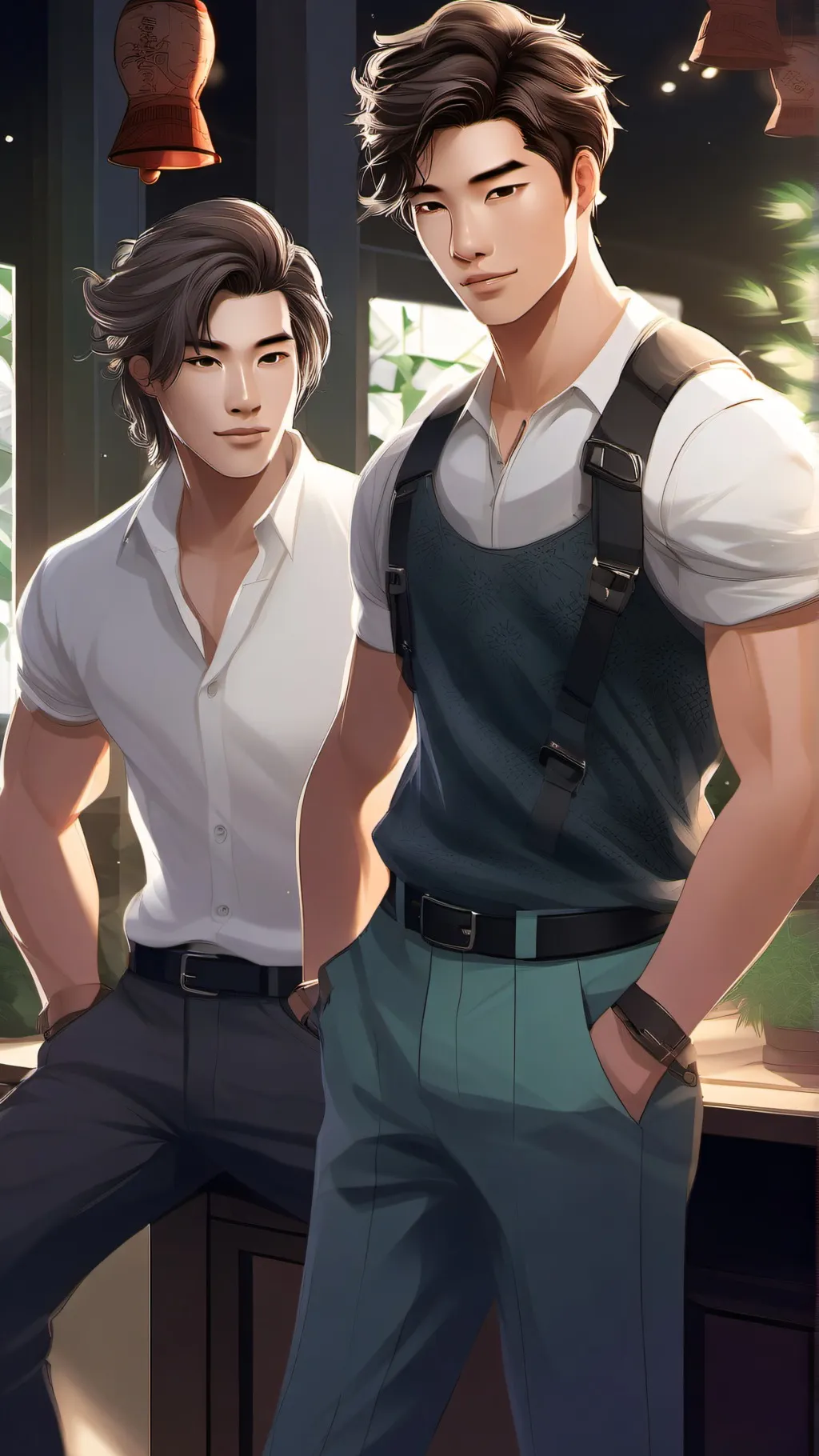 ai character: Mark and    kenon background