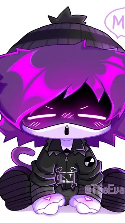 ai character: uzi cat background