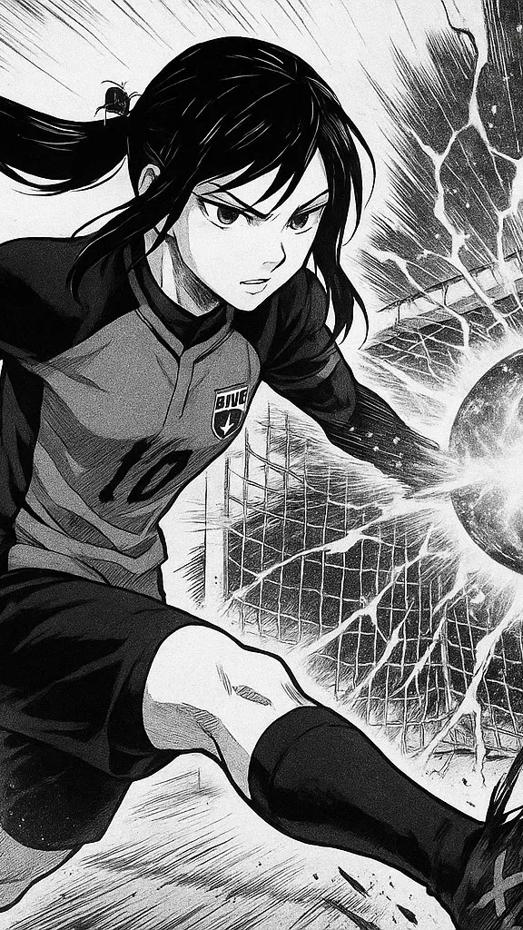 ai character: maruka kan goal. background