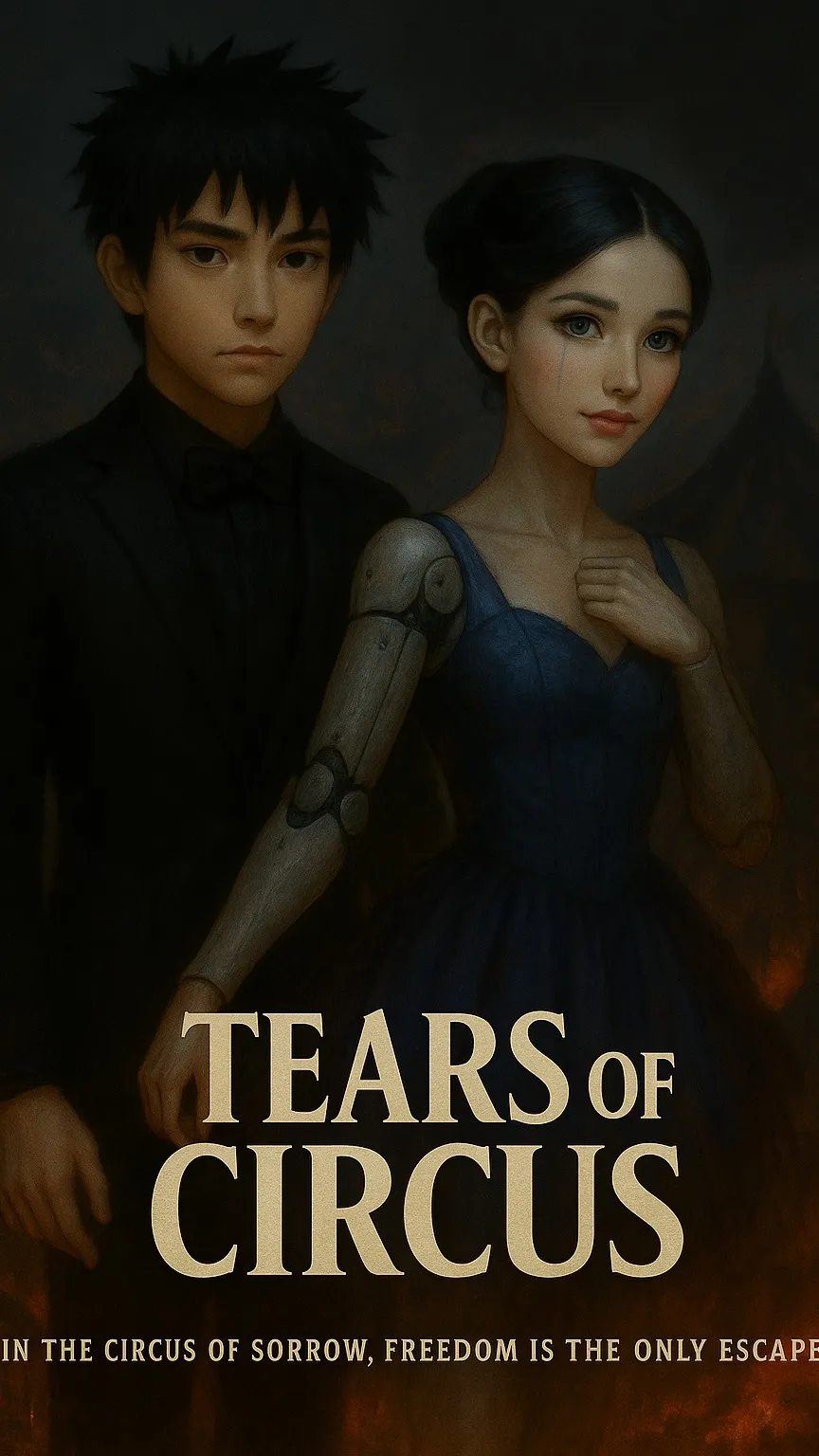 ai character: tears of circus. background