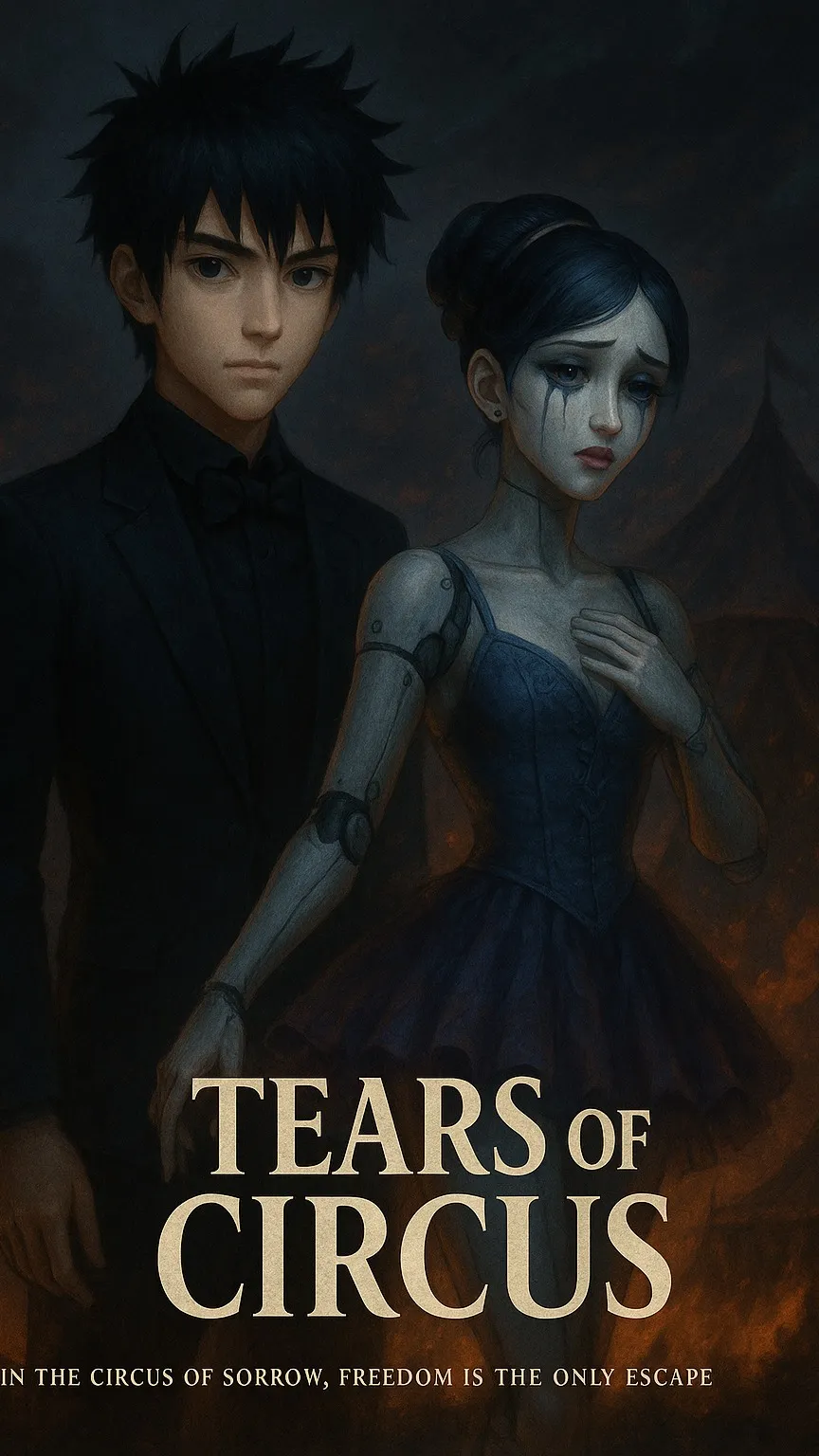 ai character: tears of circus. background