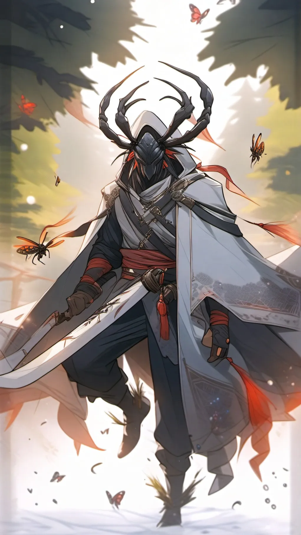 ai character: bludgy background