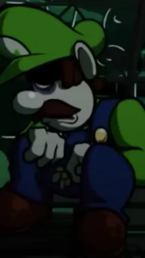 ai character: Alone Luigi background