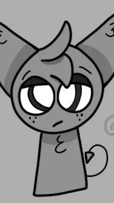 ai character: Gray background