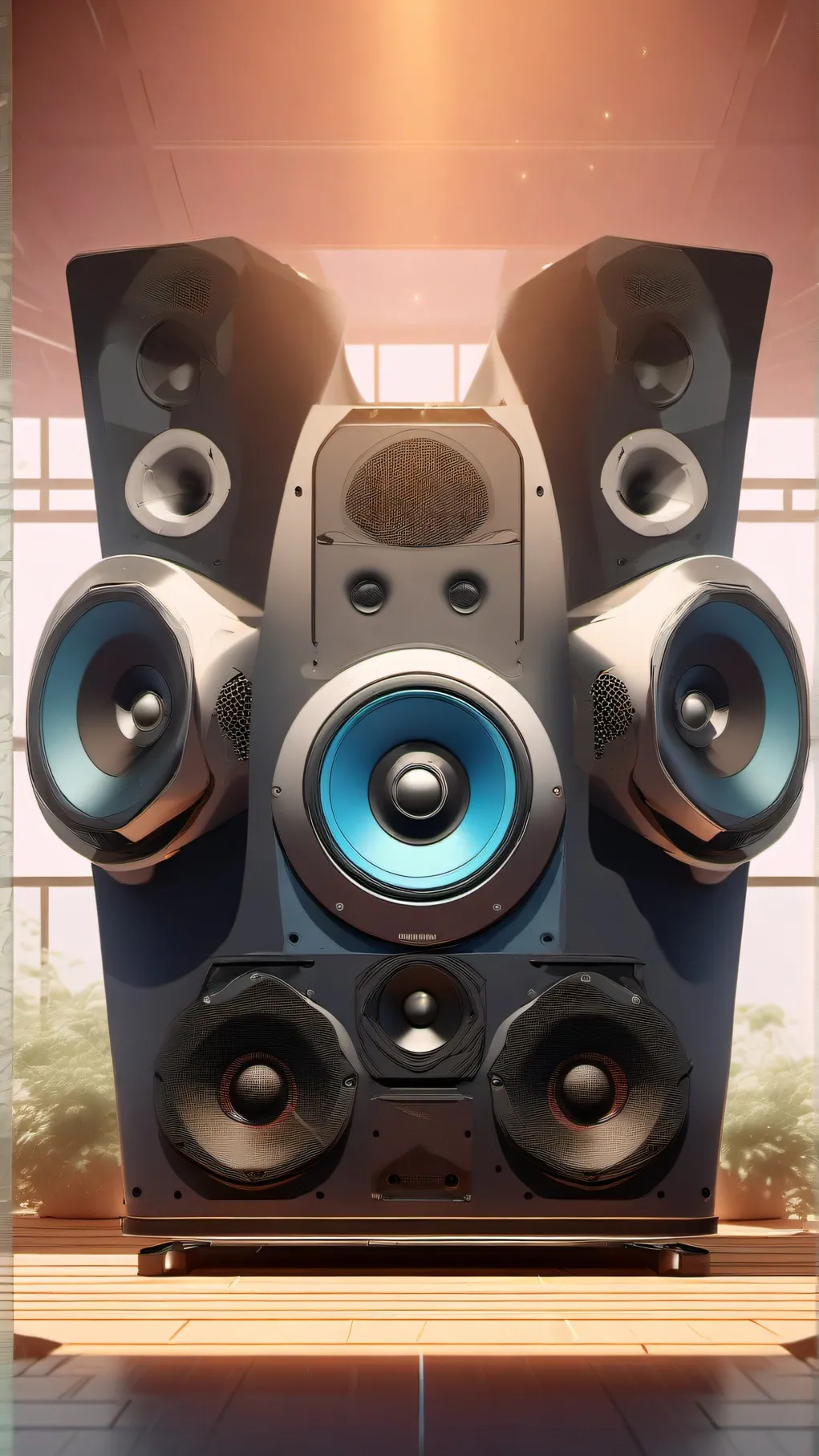 ai character: upgradedspeakertit background