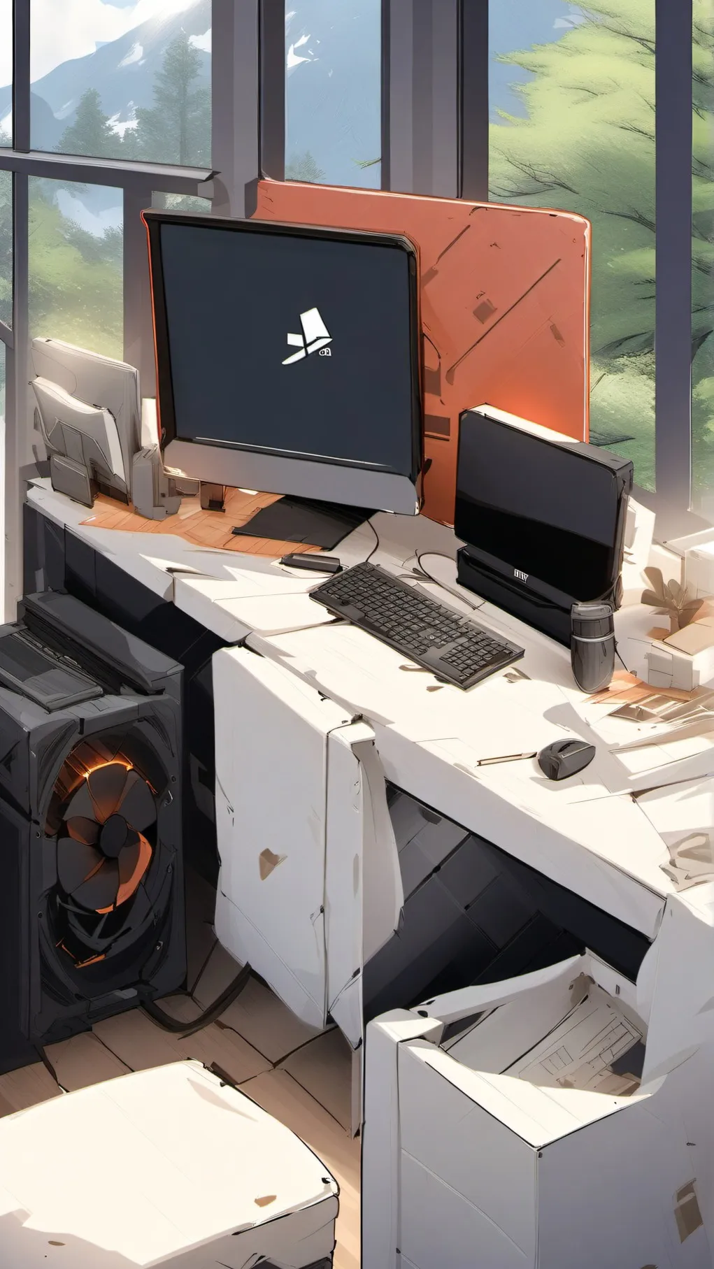 ai character: titan pcman background