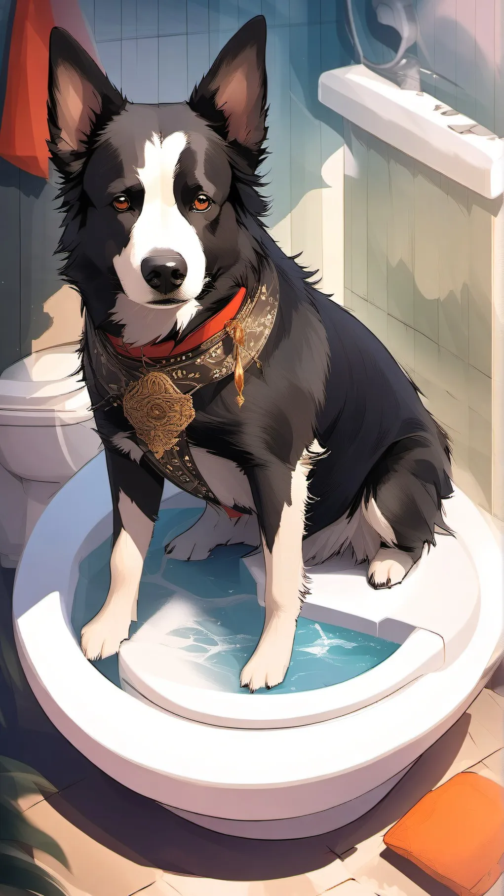 ai character: superelectrooratit background