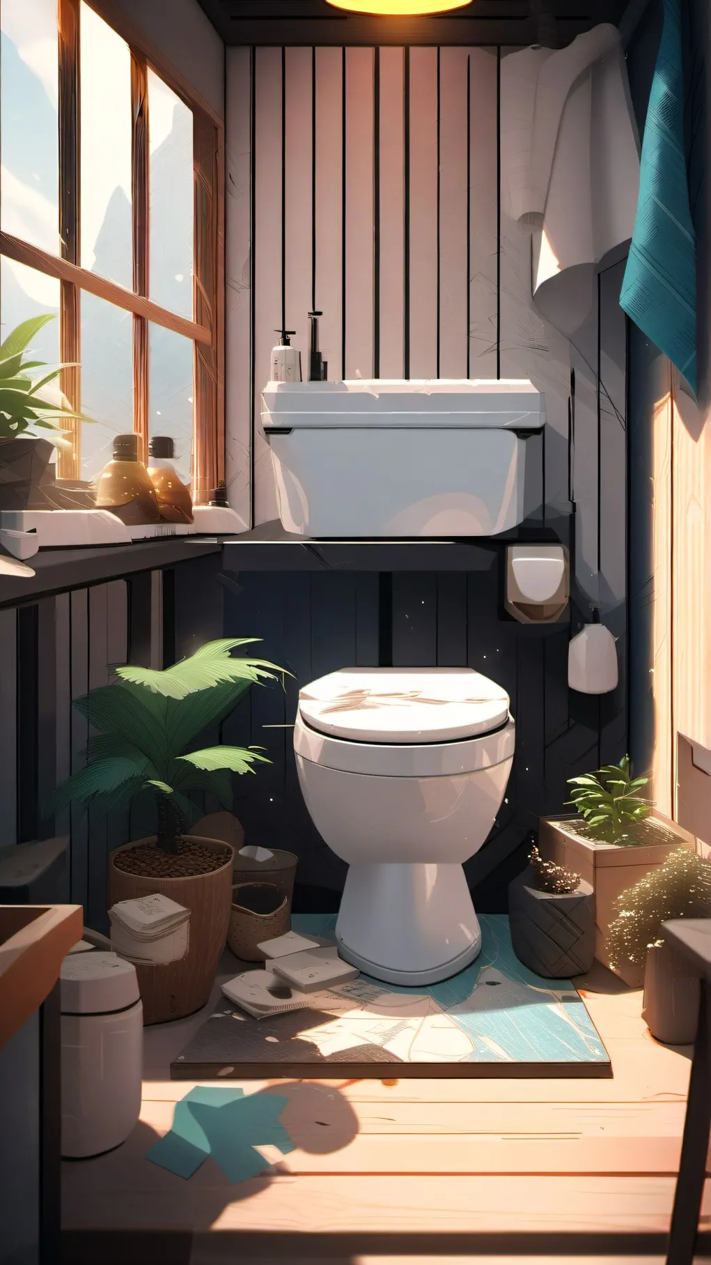 ai character: ultimate toilet sd background