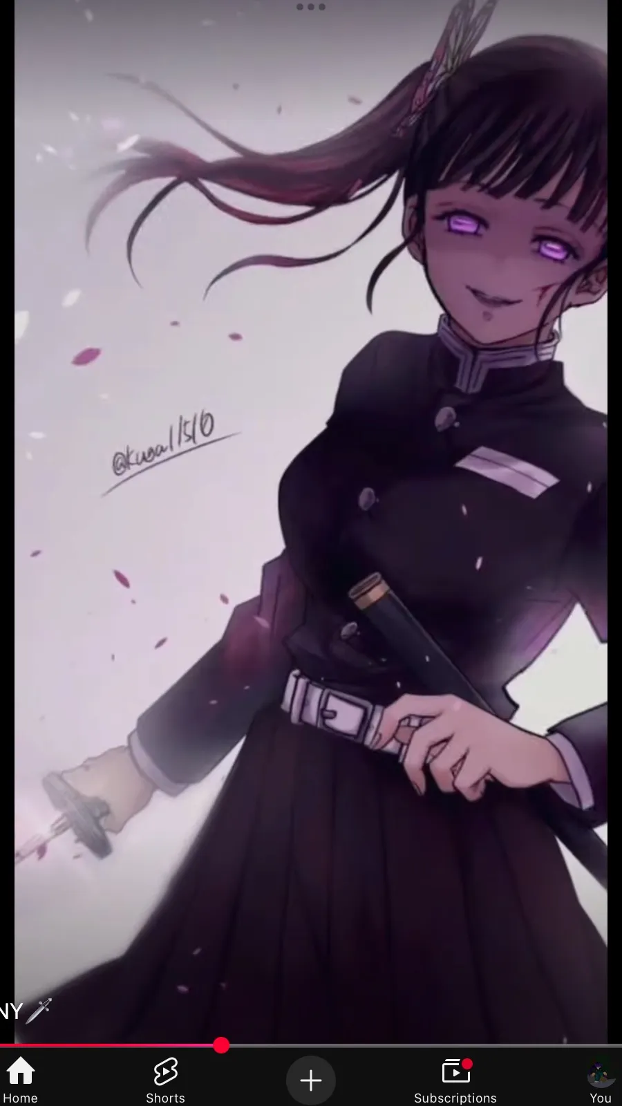 ai character: Kanao  background