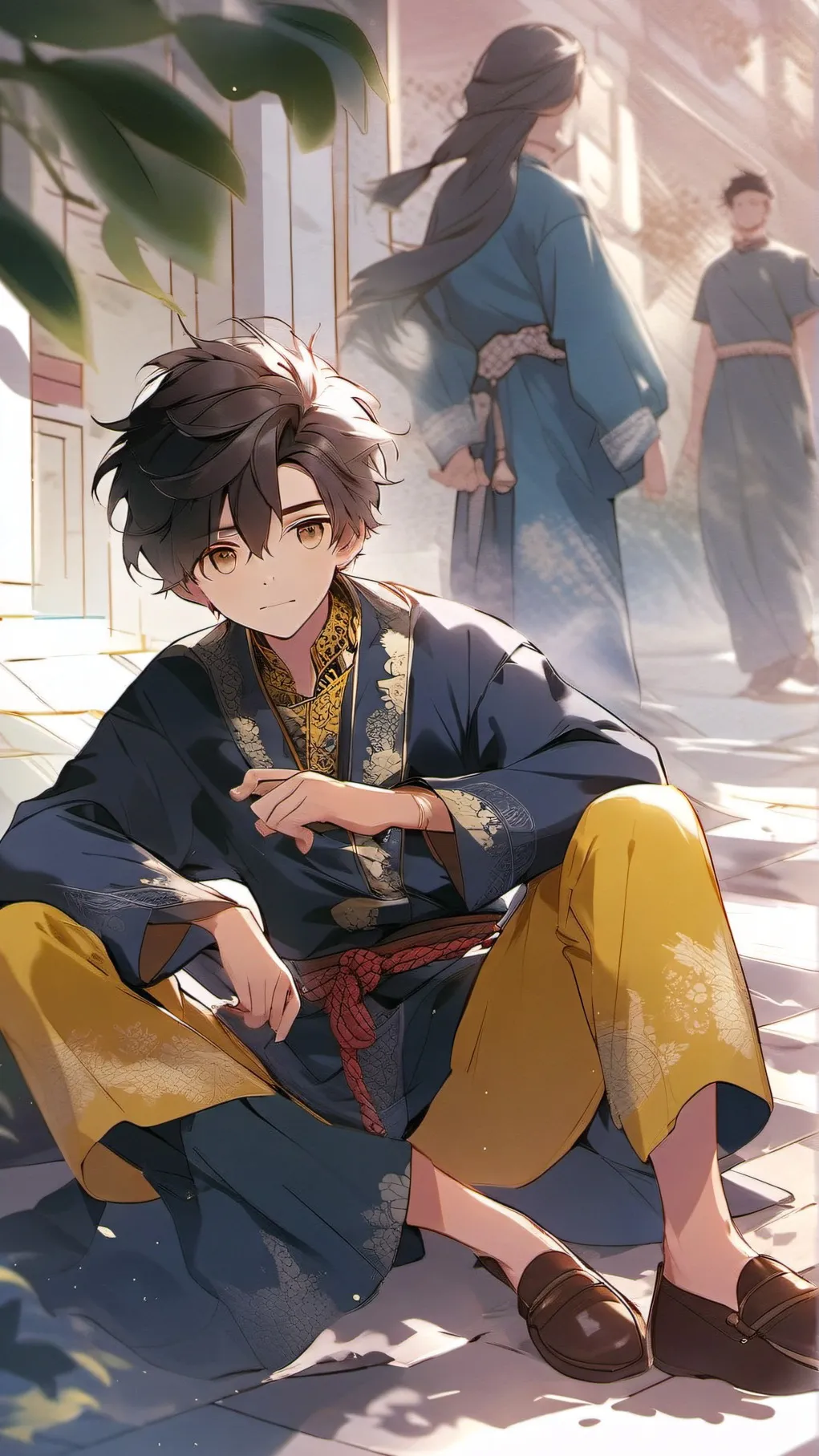 ai character: Hero Boy  background