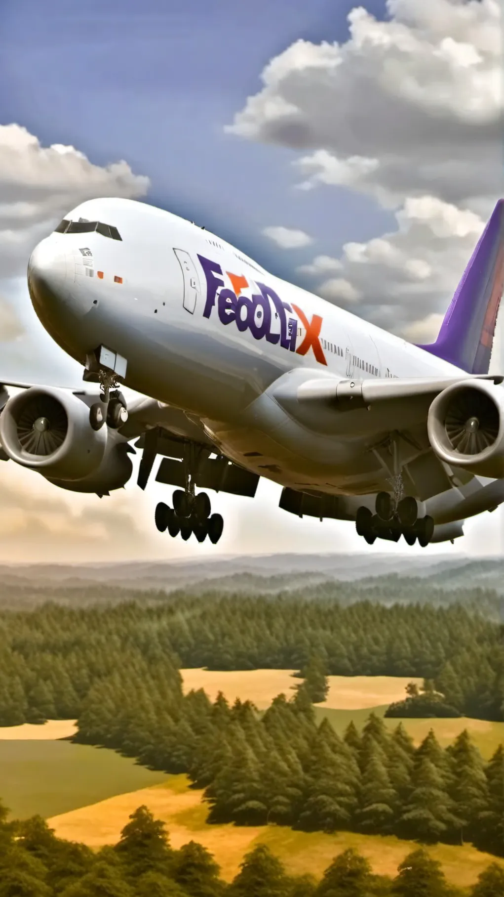 ai character: FedEX 80 background
