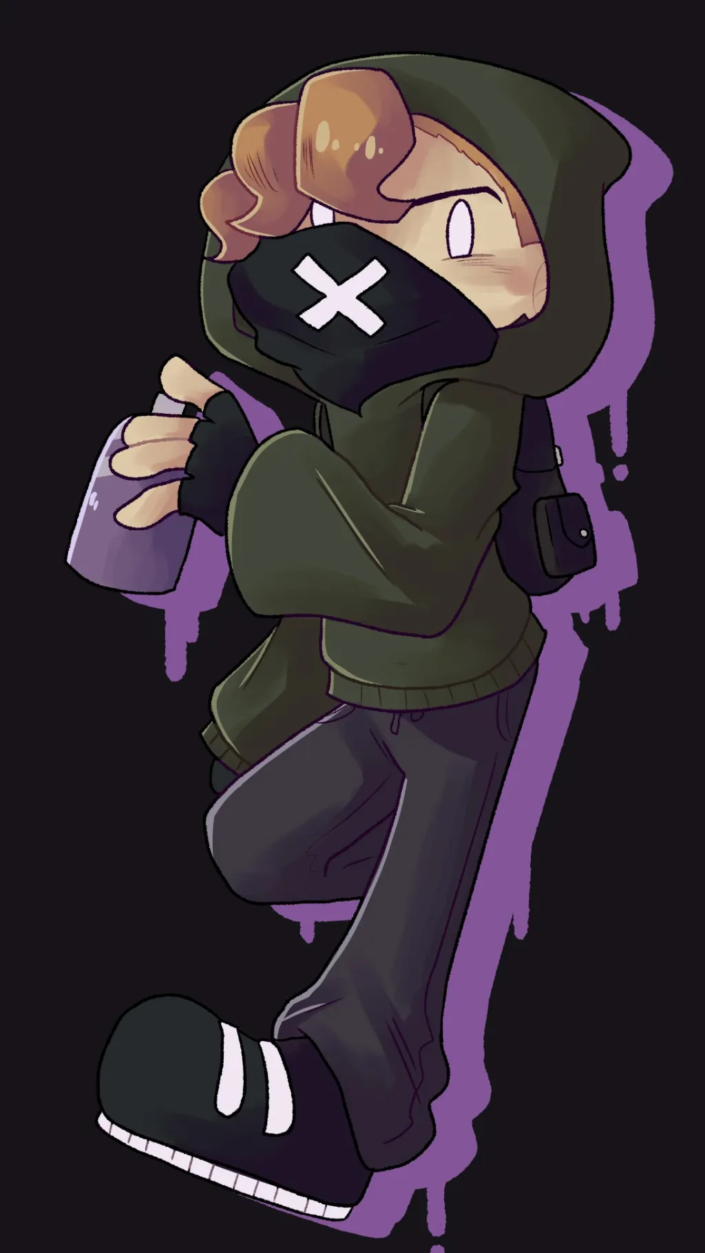 ai character: Soft Pico FNF soft background