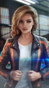 ai character: Amber background