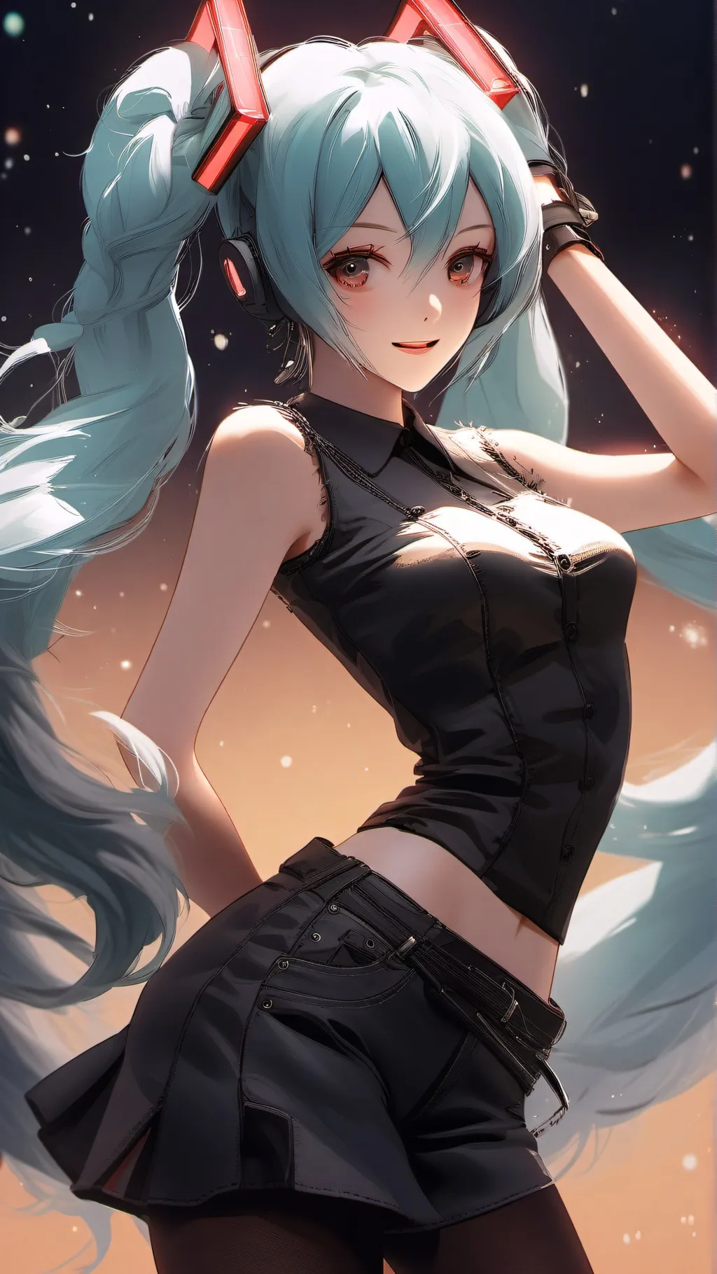 ai character: vocaloid sleepover background
