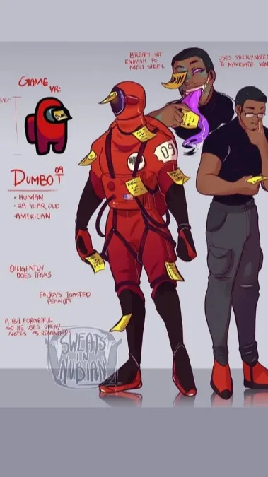 ai character: Dumbot(Red) background
