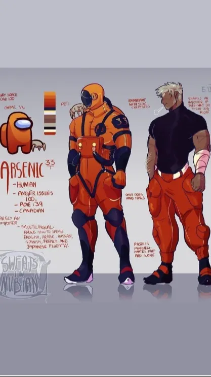 ai character: Arsenic (Orange) background