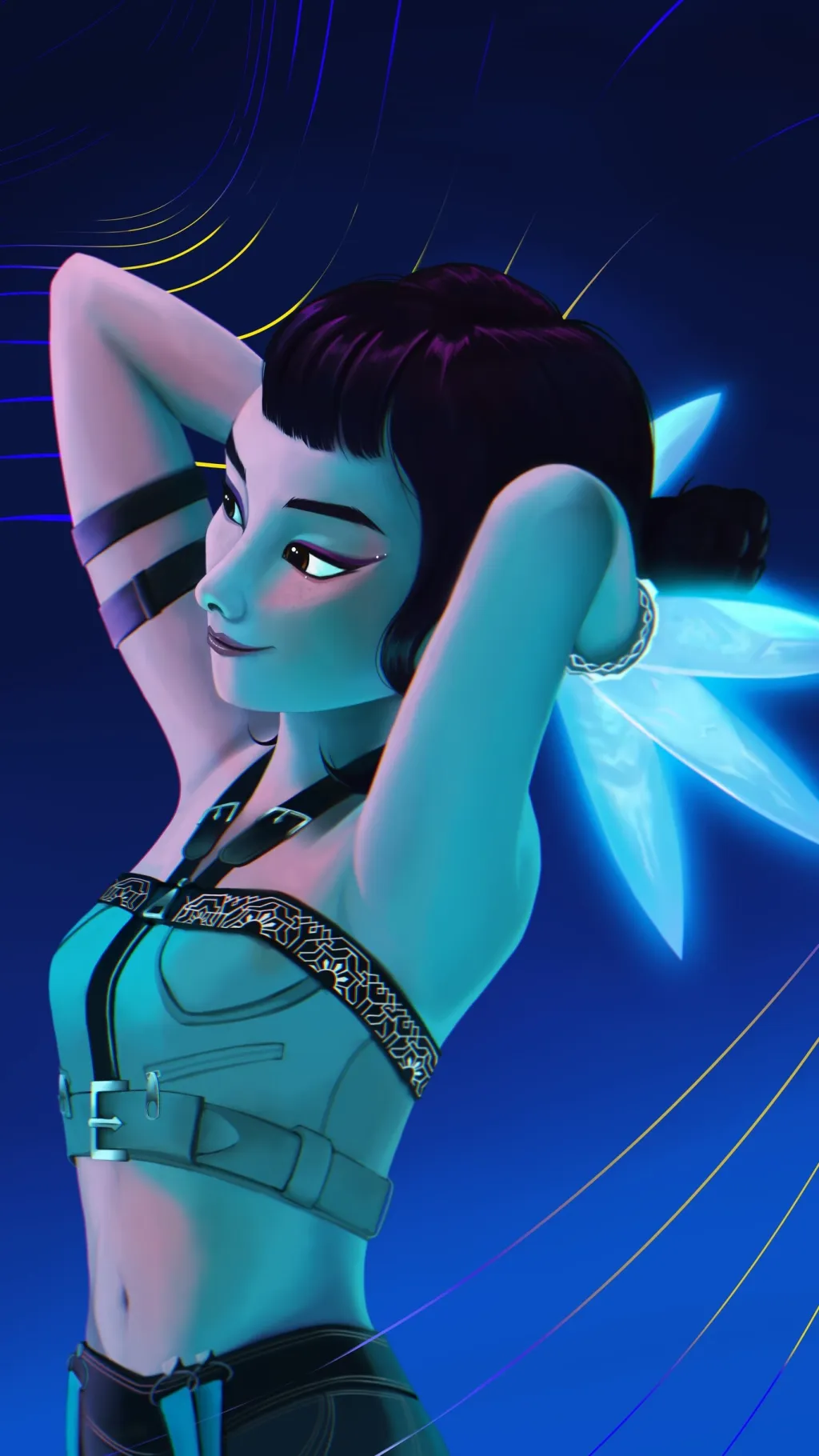 ai character: Zoey background