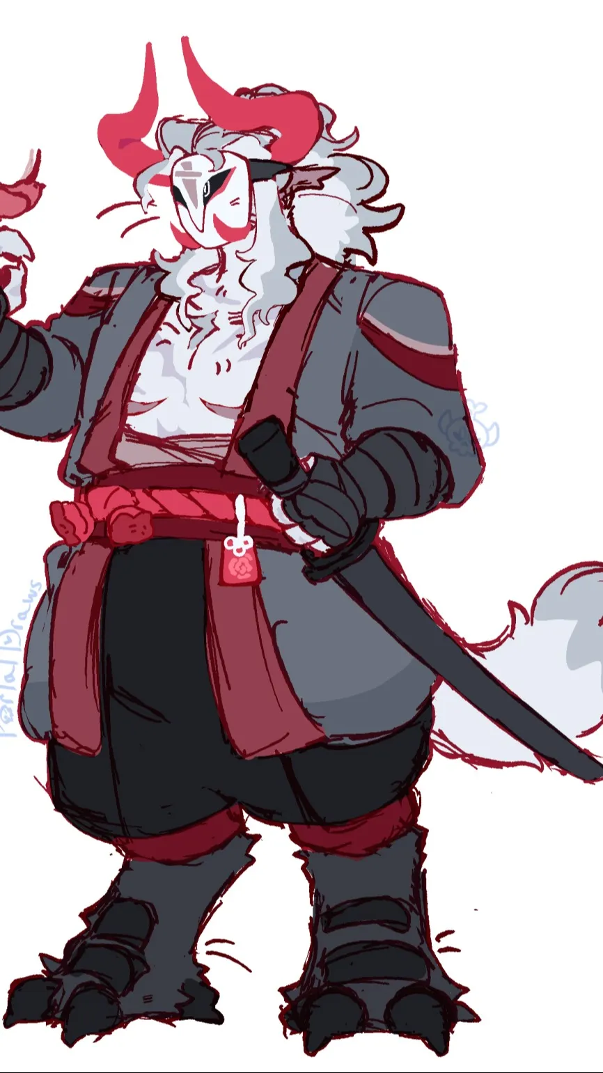 ai character: Katana. background