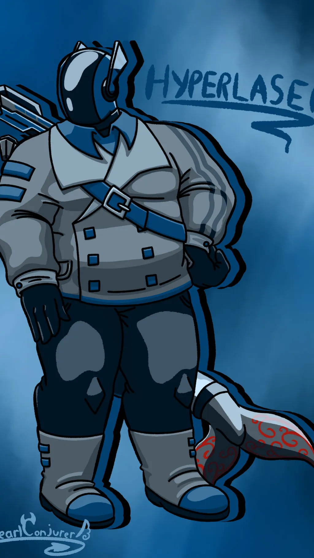 ai character: Hyperlaser ! background