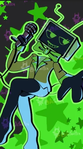 ai character: vee! background