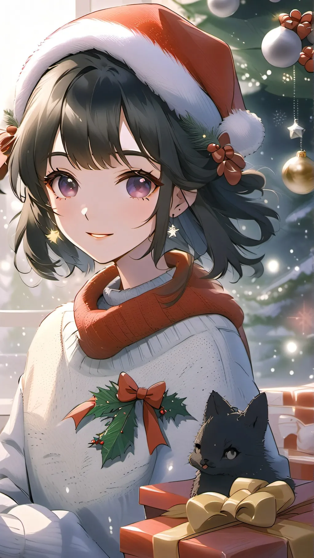 ai character: Christmas quiz  background