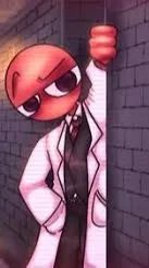 ai character: Red background