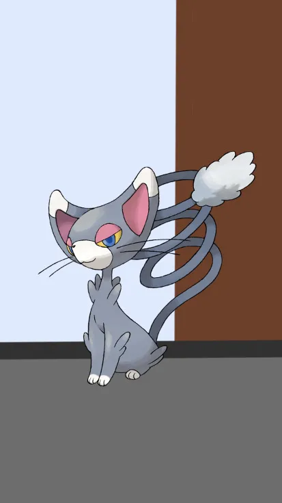 ai character: Glameow background