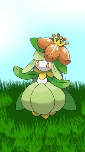 ai character: Lilligant background