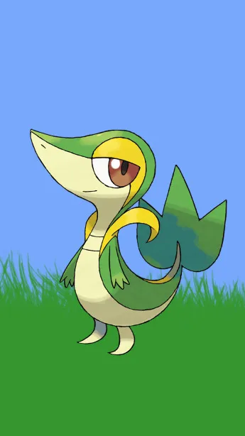 ai character: Snivy background