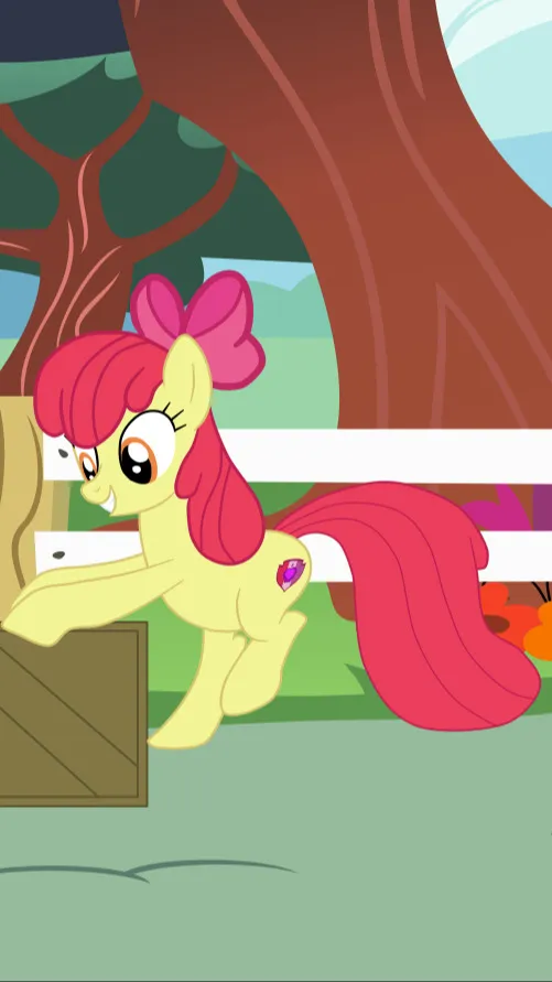 ai character: Apple Bloom background