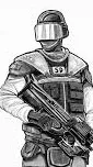 ai character: SCP Guard background