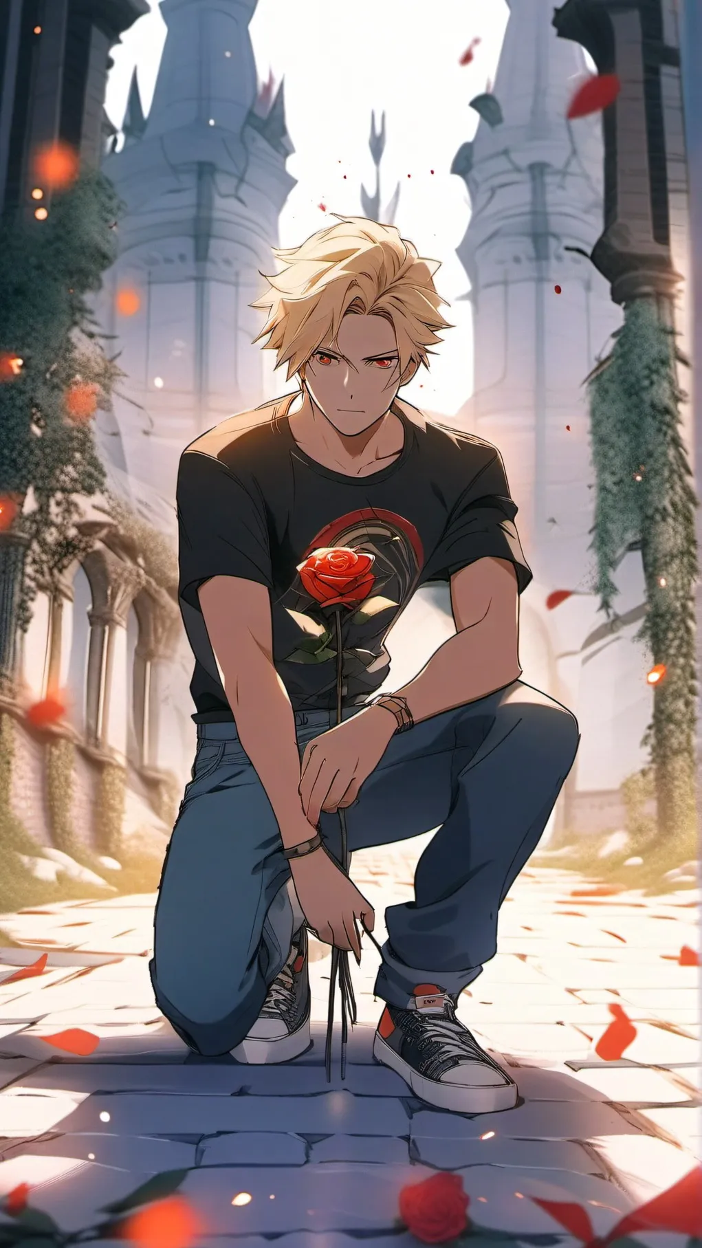 ai character: bakugo x y/n background