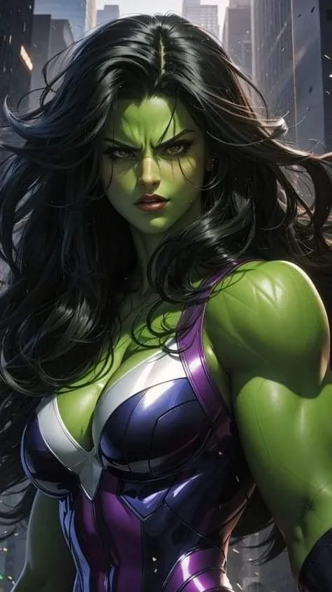 ai character: She-Hulk background