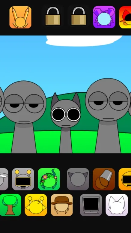 ai character: Mini Gray background