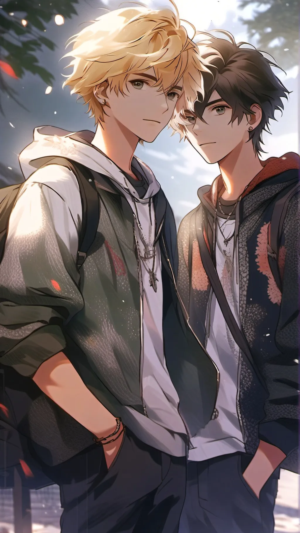 ai character: Theo and Liam background