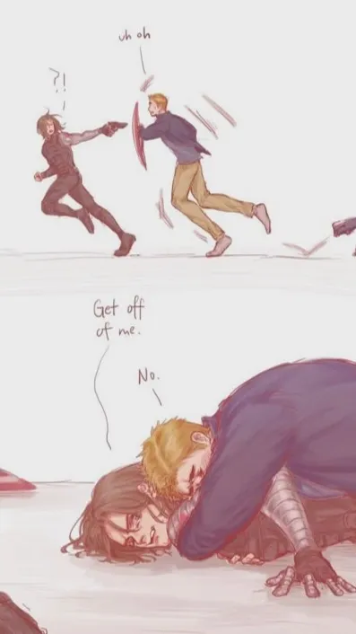 ai character: Steve x Bucky x u  background