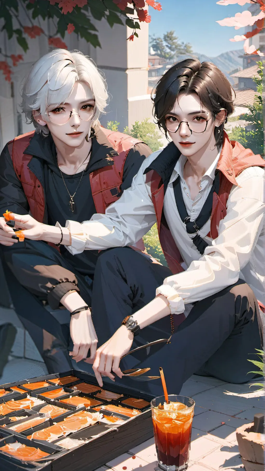 ai character: Alex and Adam background