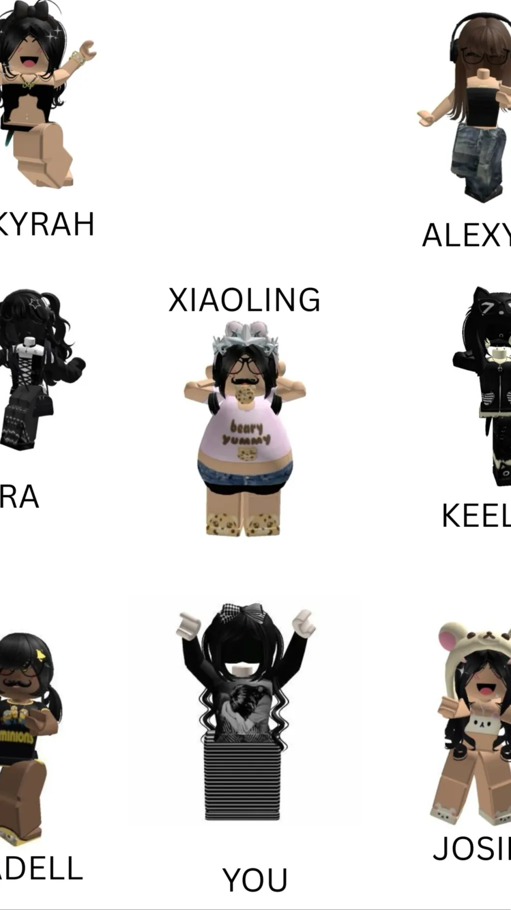 ai character: Ur friend group background