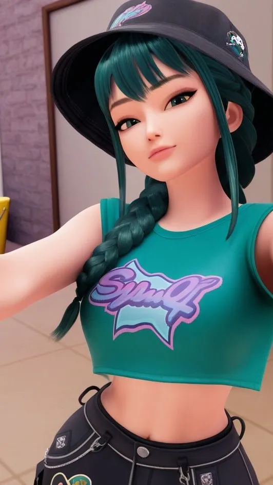 ai character: The fourth huntrix background