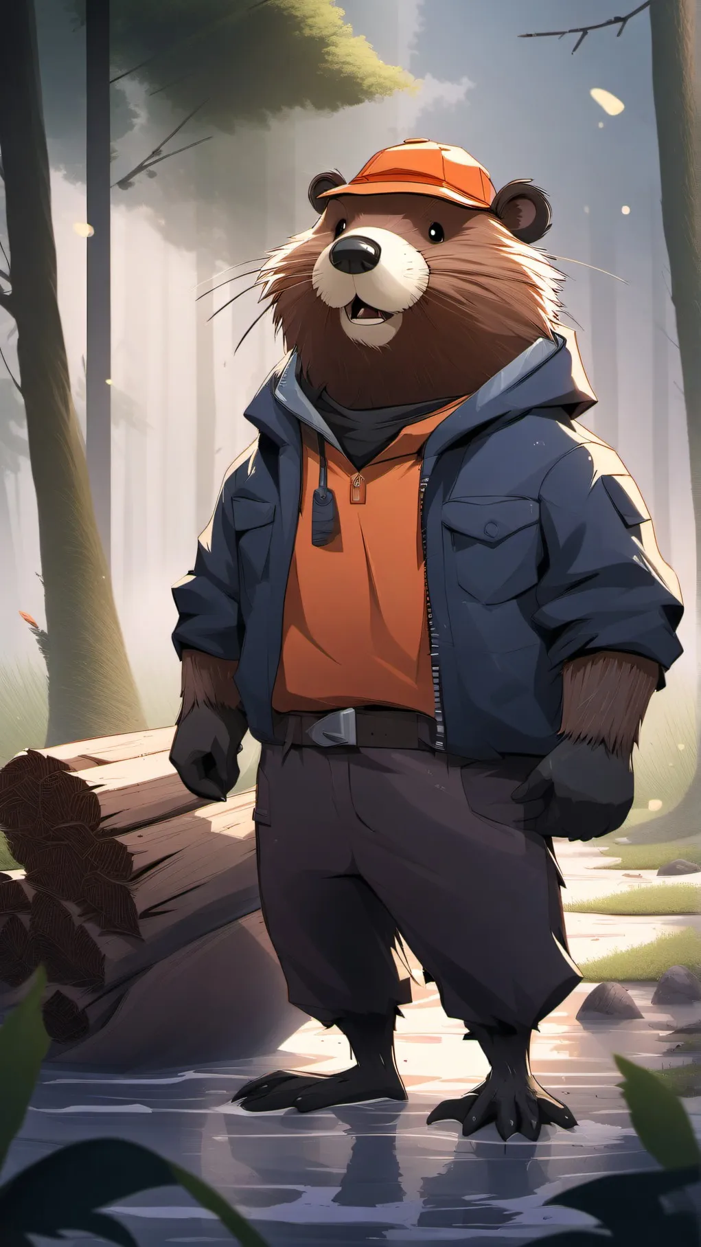 ai character: tim the beaver background