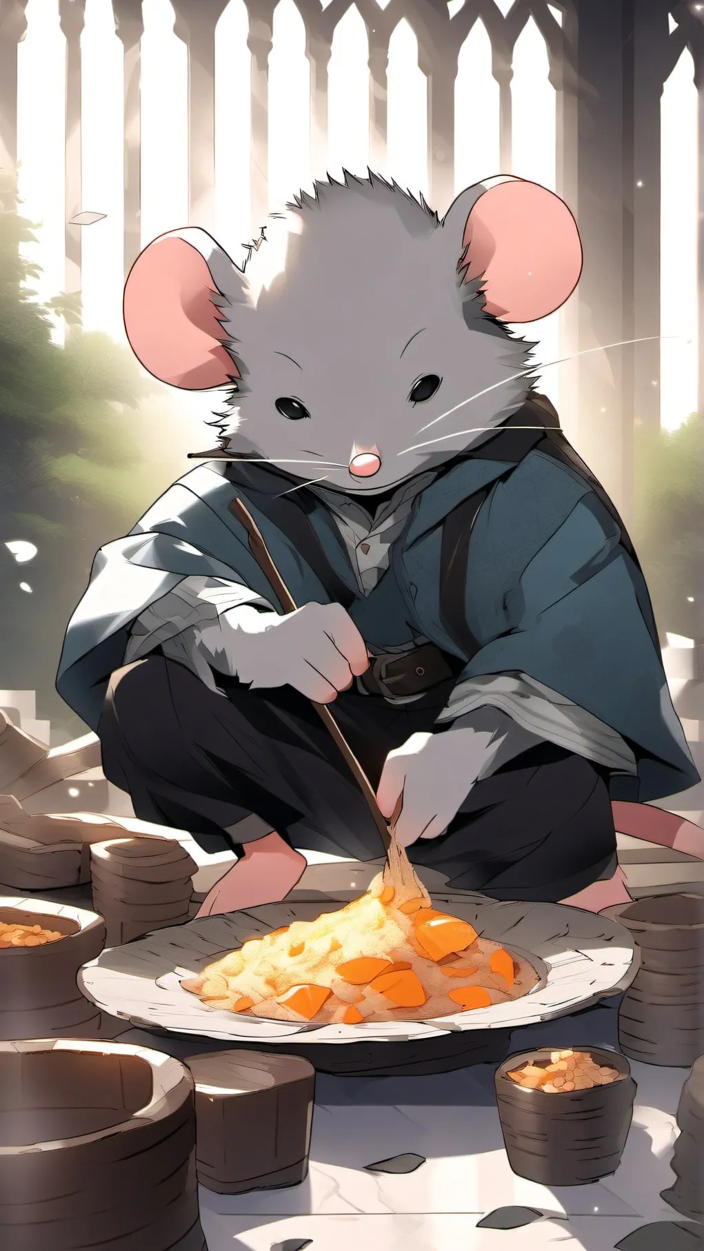 ai character: ron the mouse background