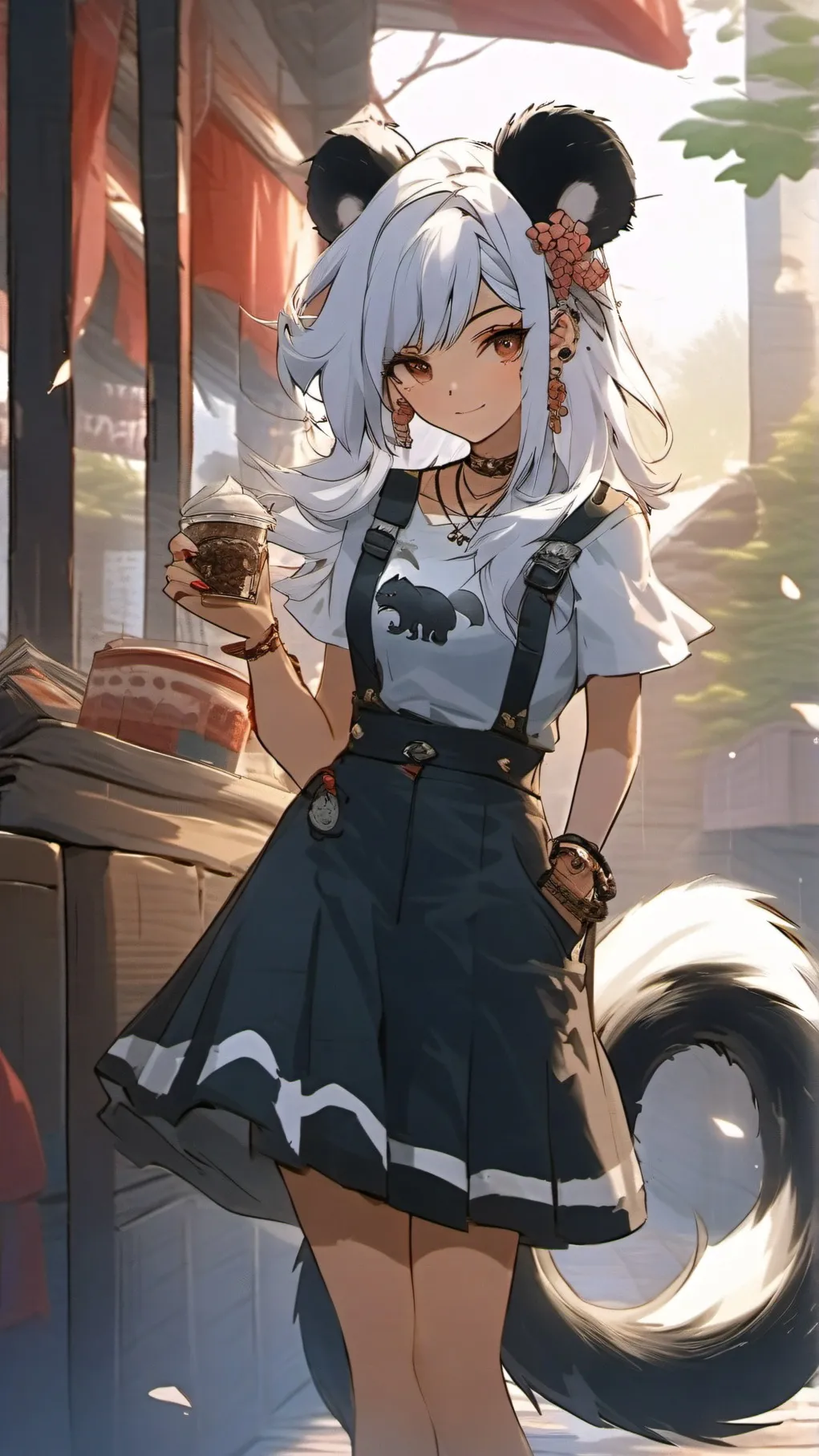 ai character: slim the skunk background
