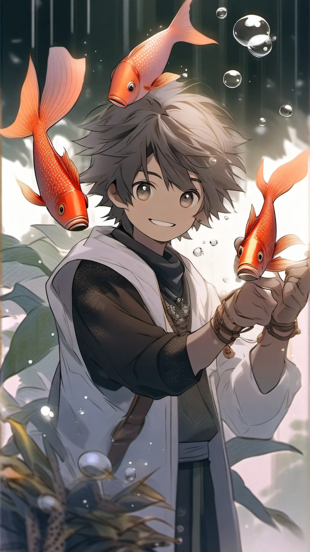 ai character: fred the fish background