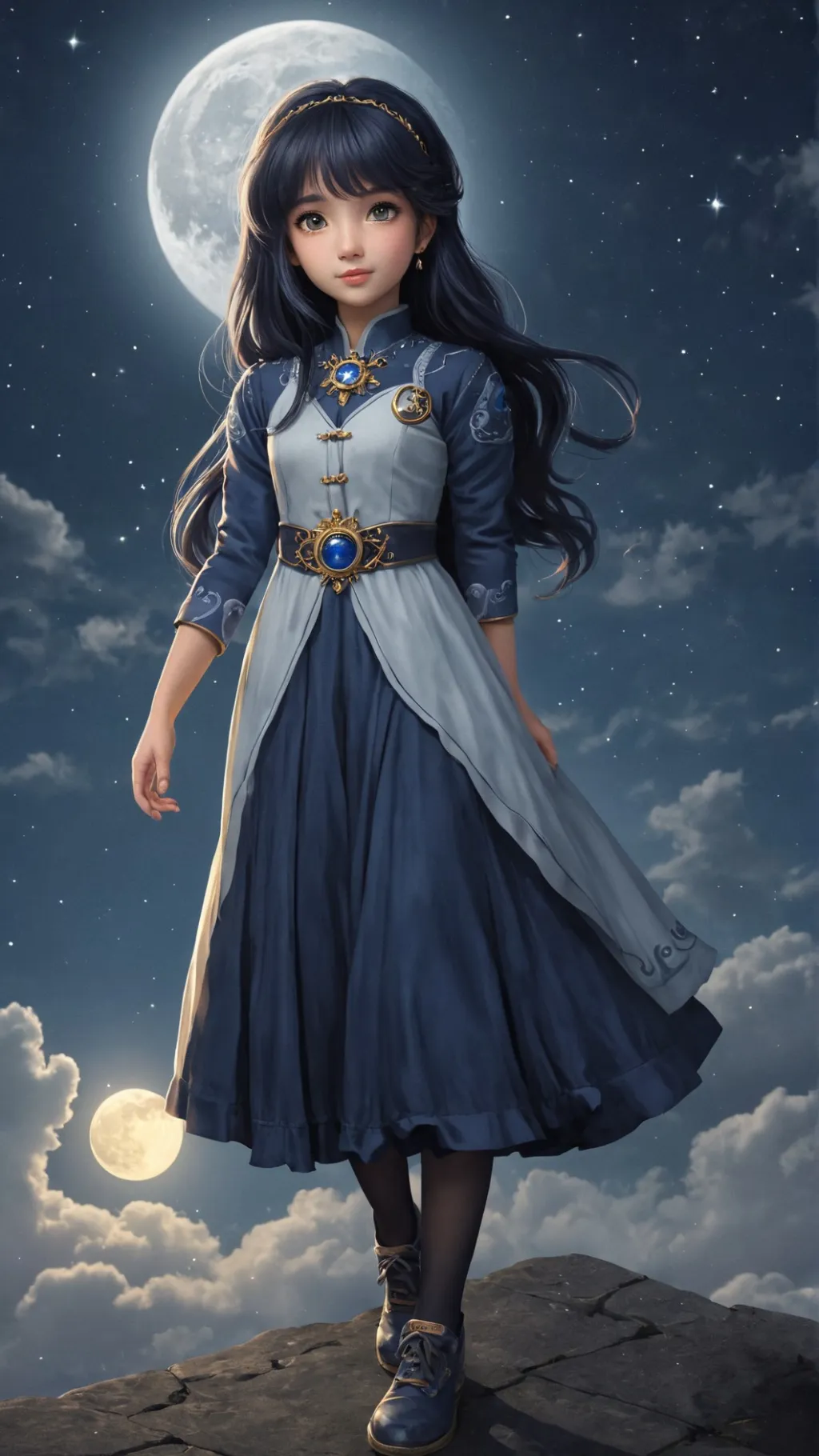 ai character: luna background