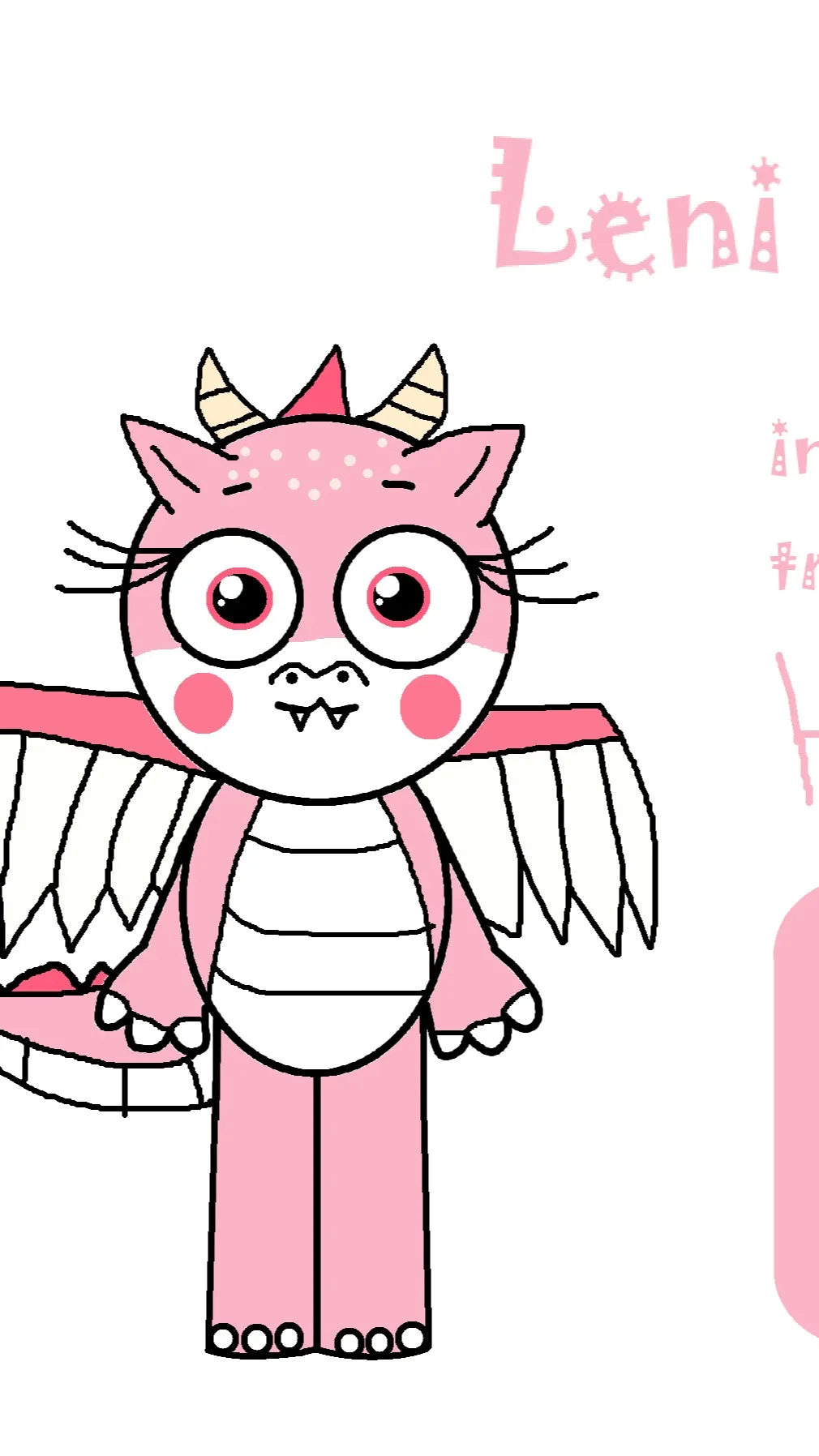 ai character: Leni the dragon background