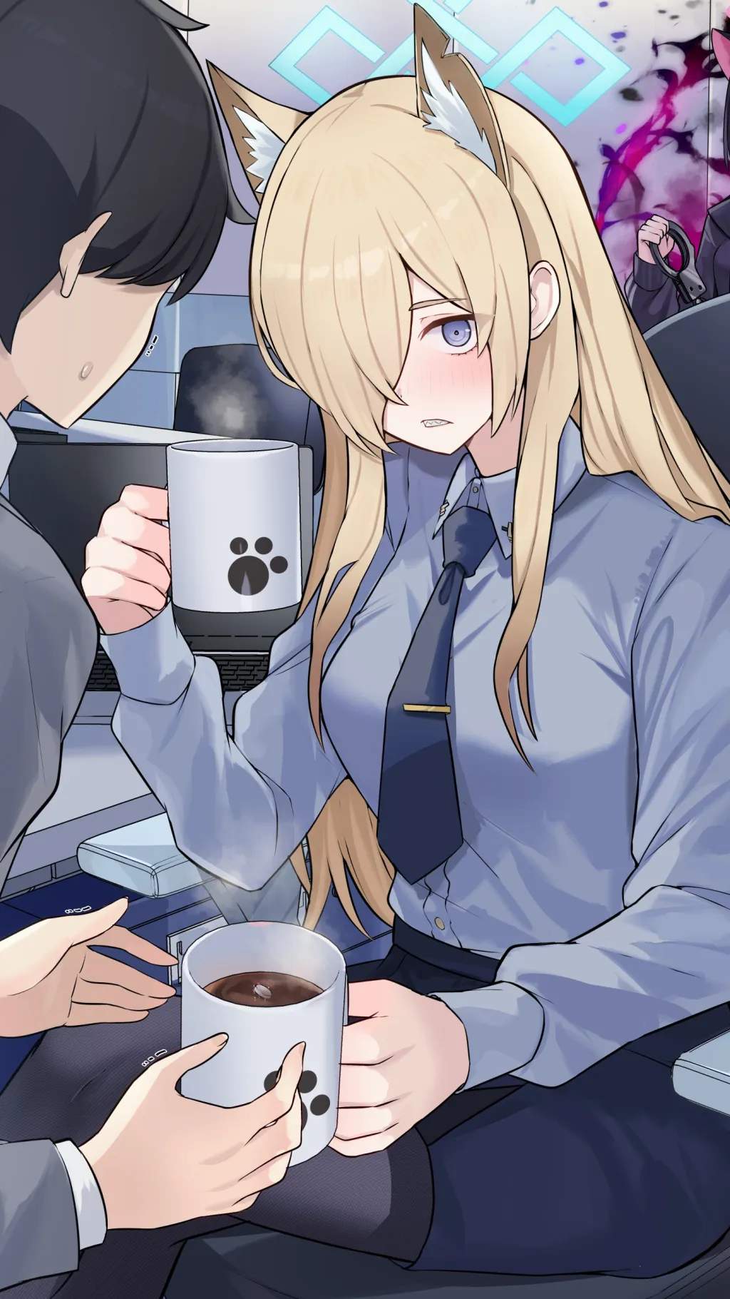 ai character: Azul background